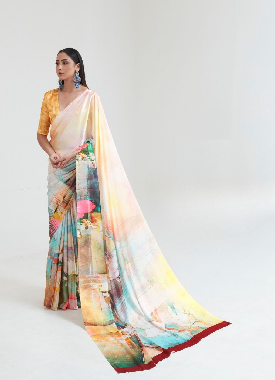 Crepe Satin Saree
