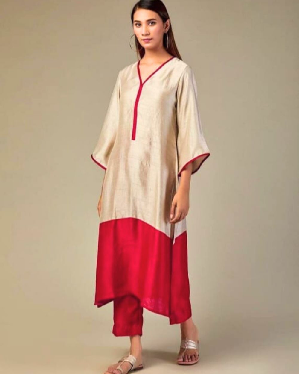 Kurta Material Chanderi