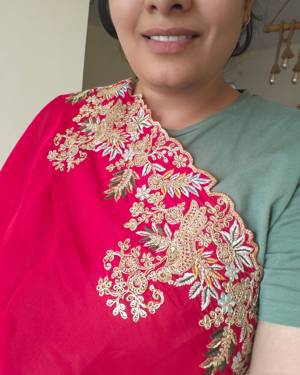 Saree Jimmy Choo