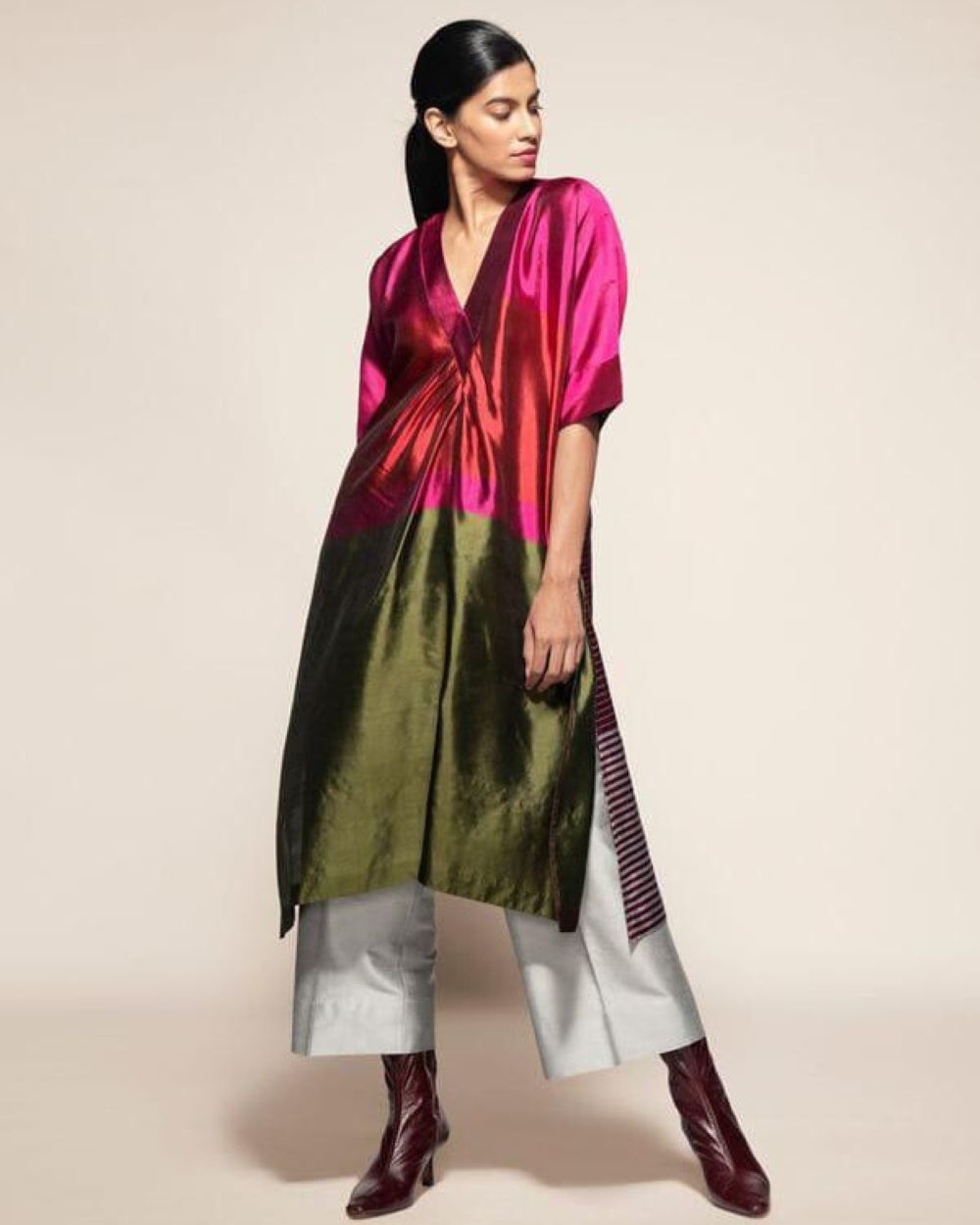 Kurta Material Chanderi