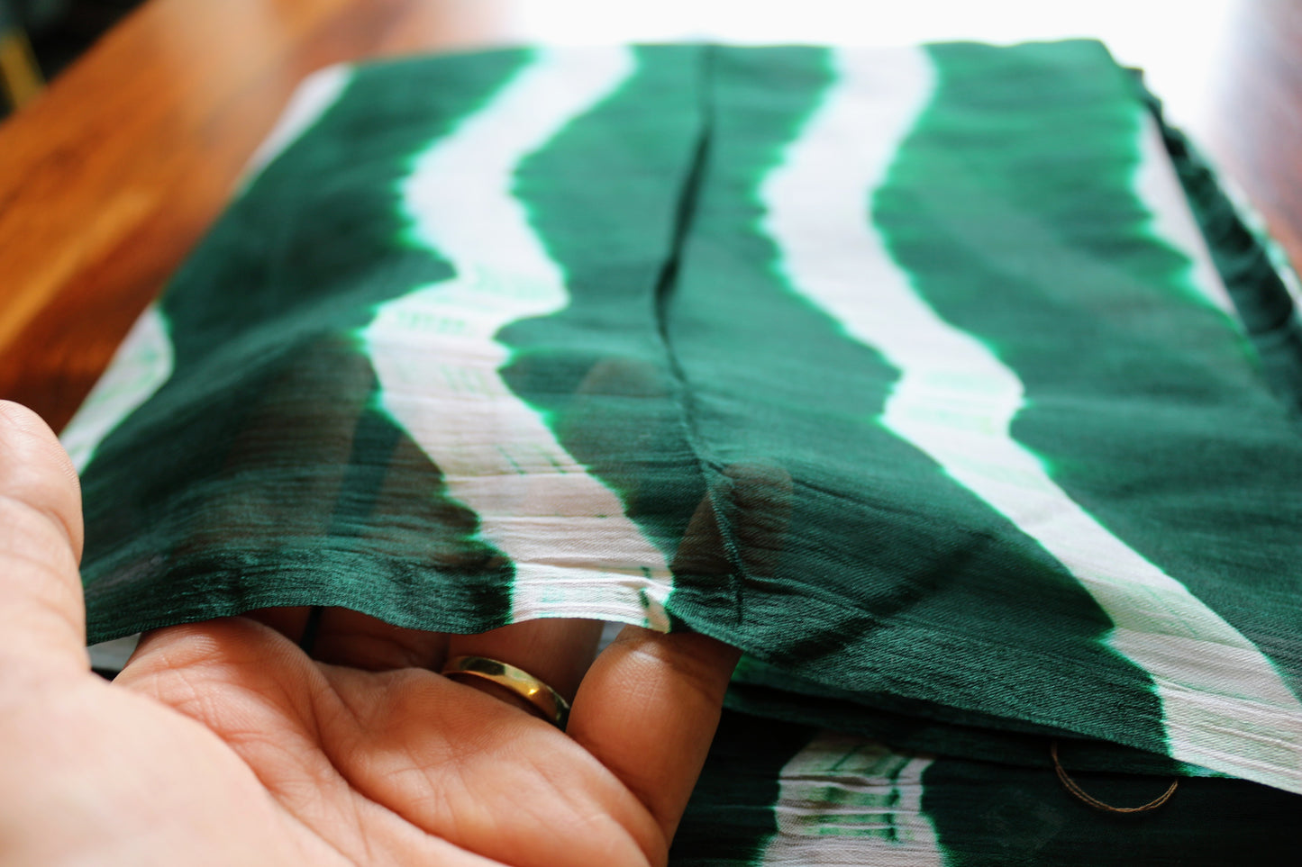 Saree Leheriya Chinon Silk