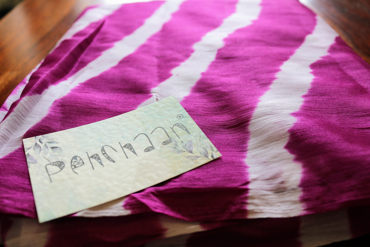 Saree Leheriya Chinon Silk