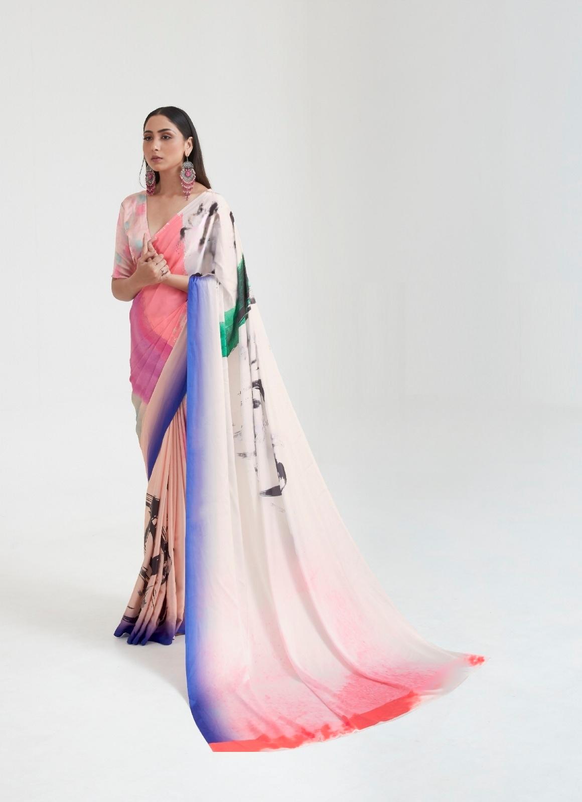 Crepe Satin Saree