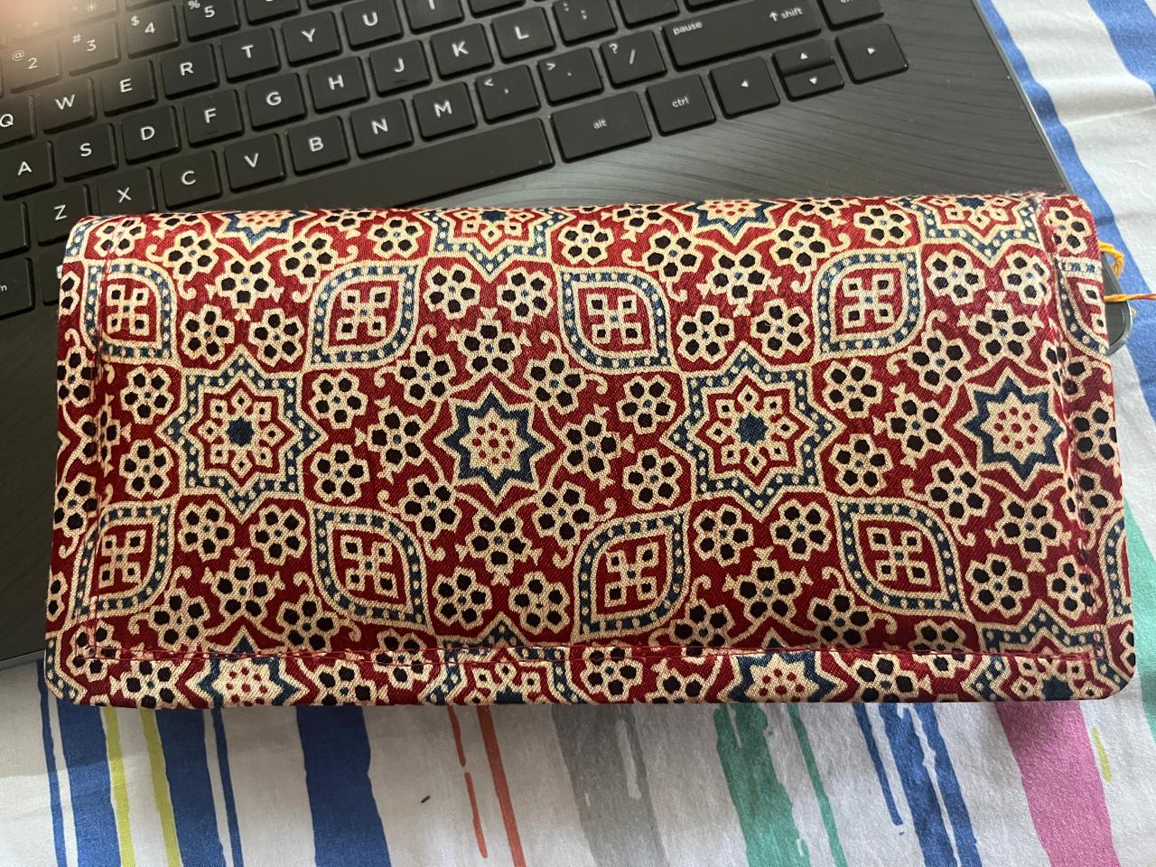 Wallet Ajrakh Mashru Silk