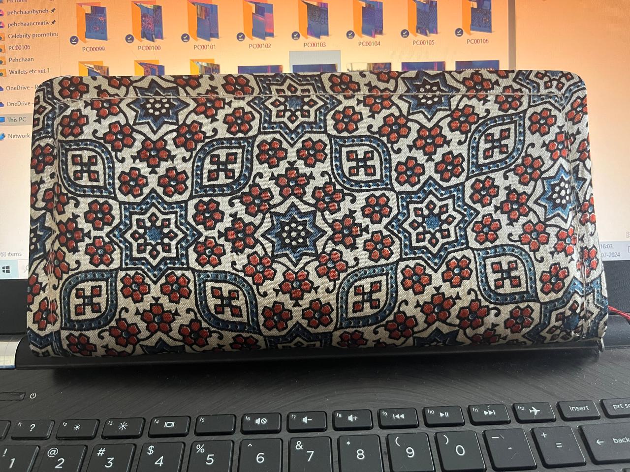 Wallet Ajrakh Mashru Silk