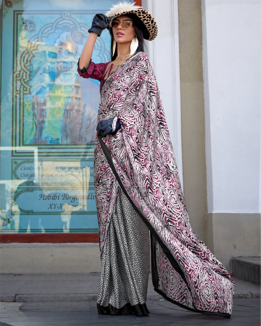 Crepe Satin Saree