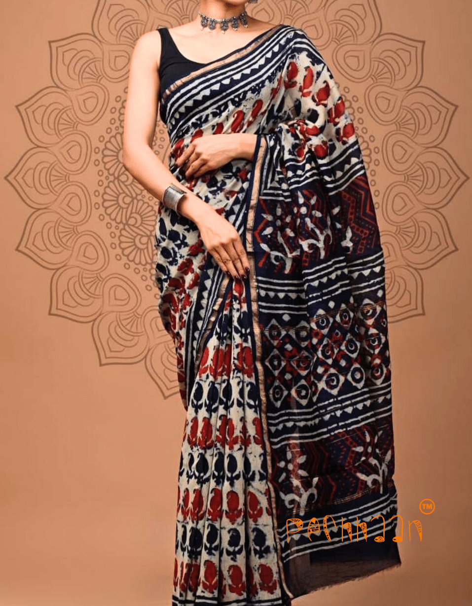 Saree Chanderi Cotton