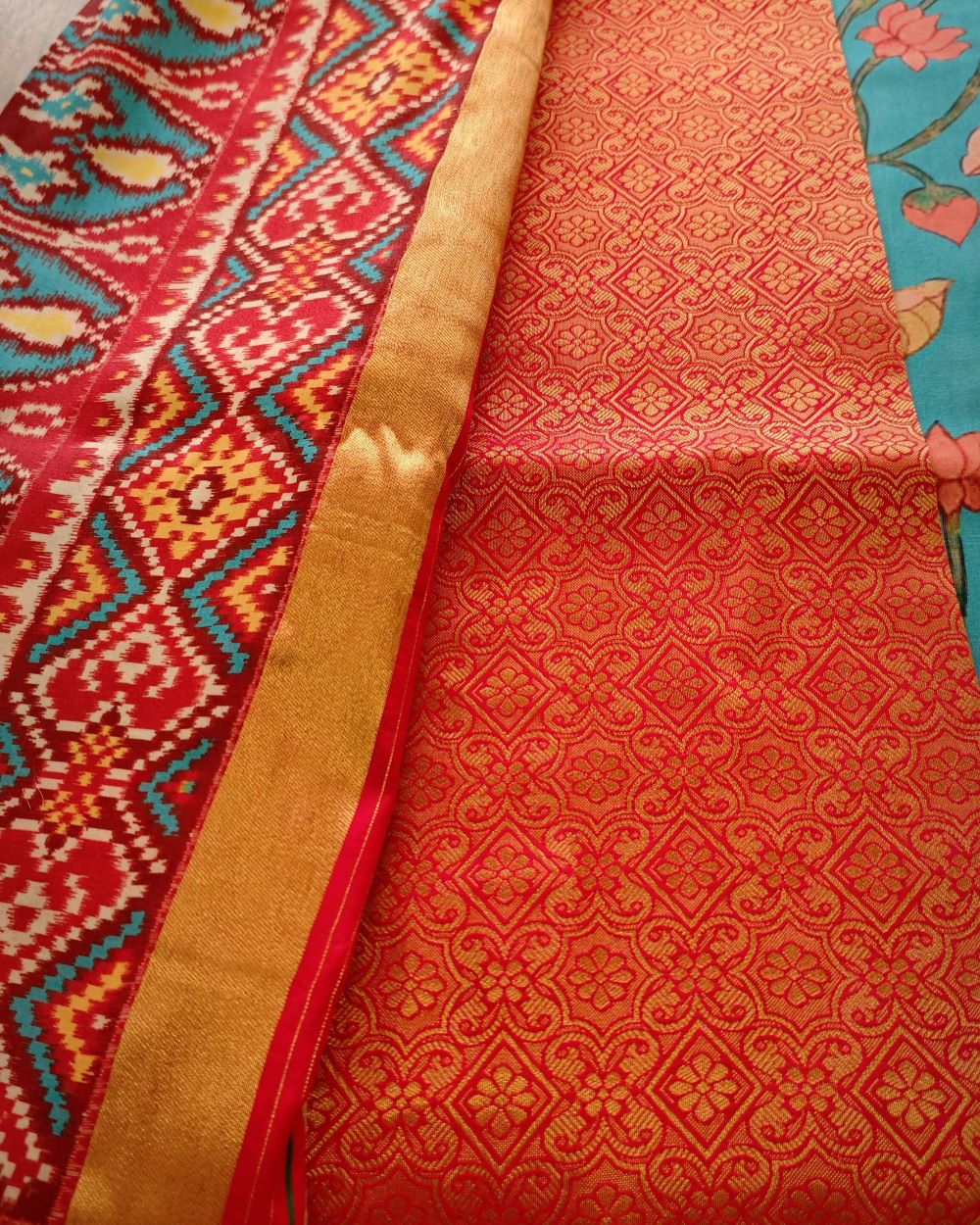 Saree Kalamkari Patola Tussar Silk