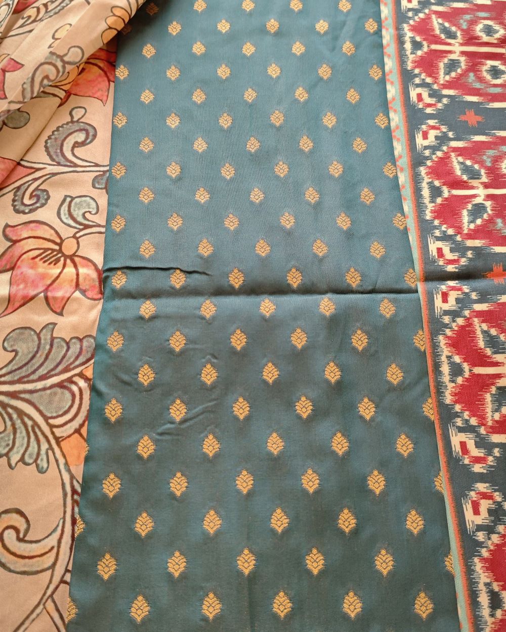 Saree Kalamkari Patola Tussar Silk