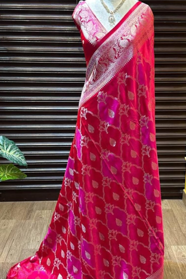 Saree Banarasi Silk Kadwa Style