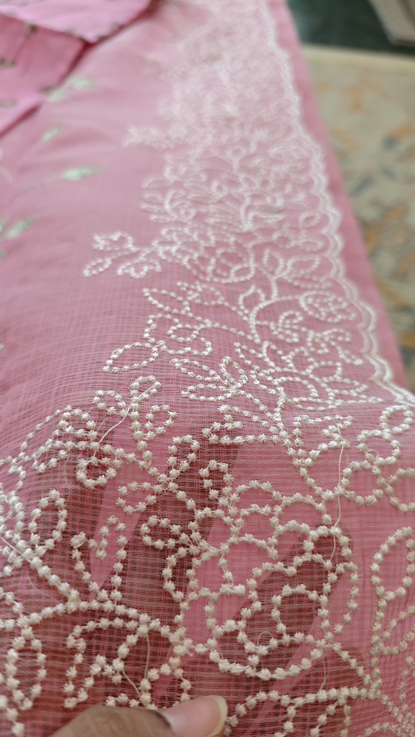 Saree Kota Doriya Chikankari