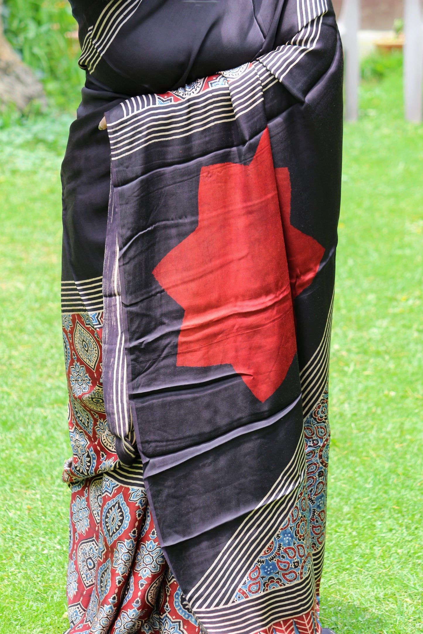 Saree Ajrakh Modal Silk